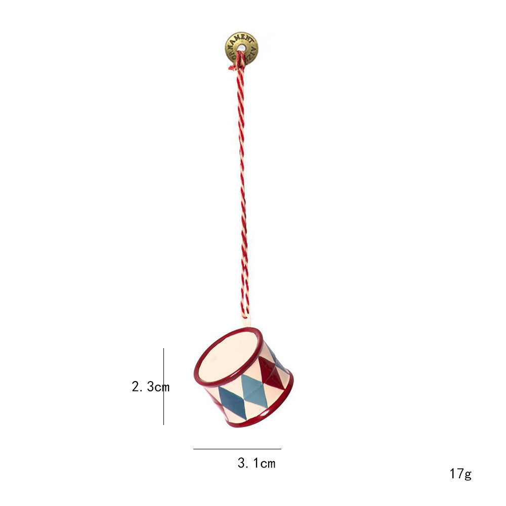 Vintage Christmas Ornaments Collection – Nordic Iron Art Style (Set of 6)