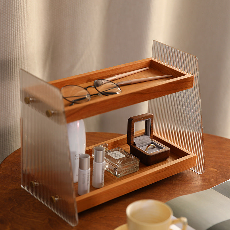 Lumière Tiered Acrylic & Wood Organizer Berriscent
