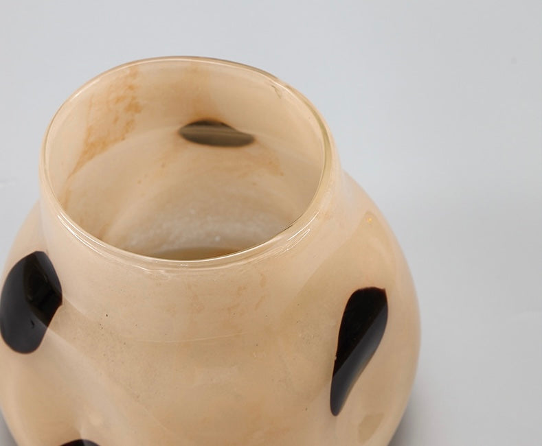 Dune Pebble Art Vase – Spotted Glass Sculpture Berriscent