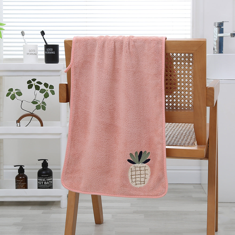 Soft Orchard Coral Fleece Towels Berriscent