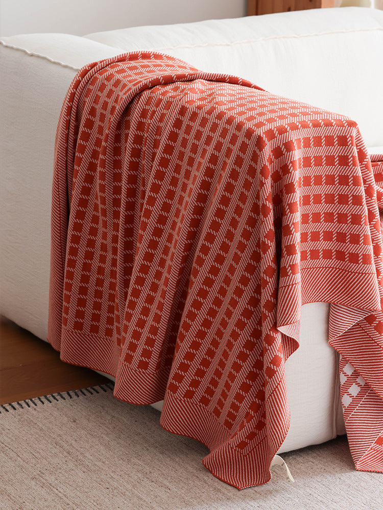 Pure Cotton Woven Throw Berriscent