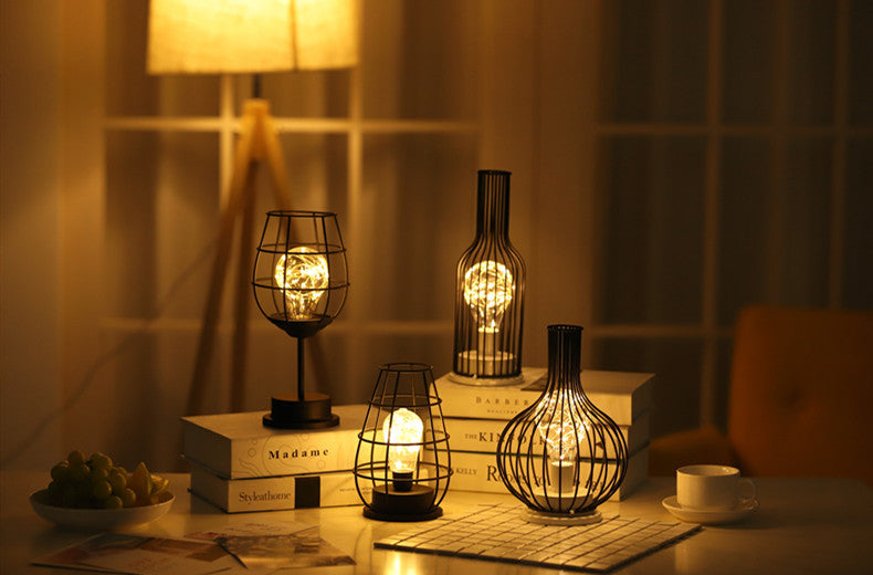 Industrial Glow Cage Lamp Collection