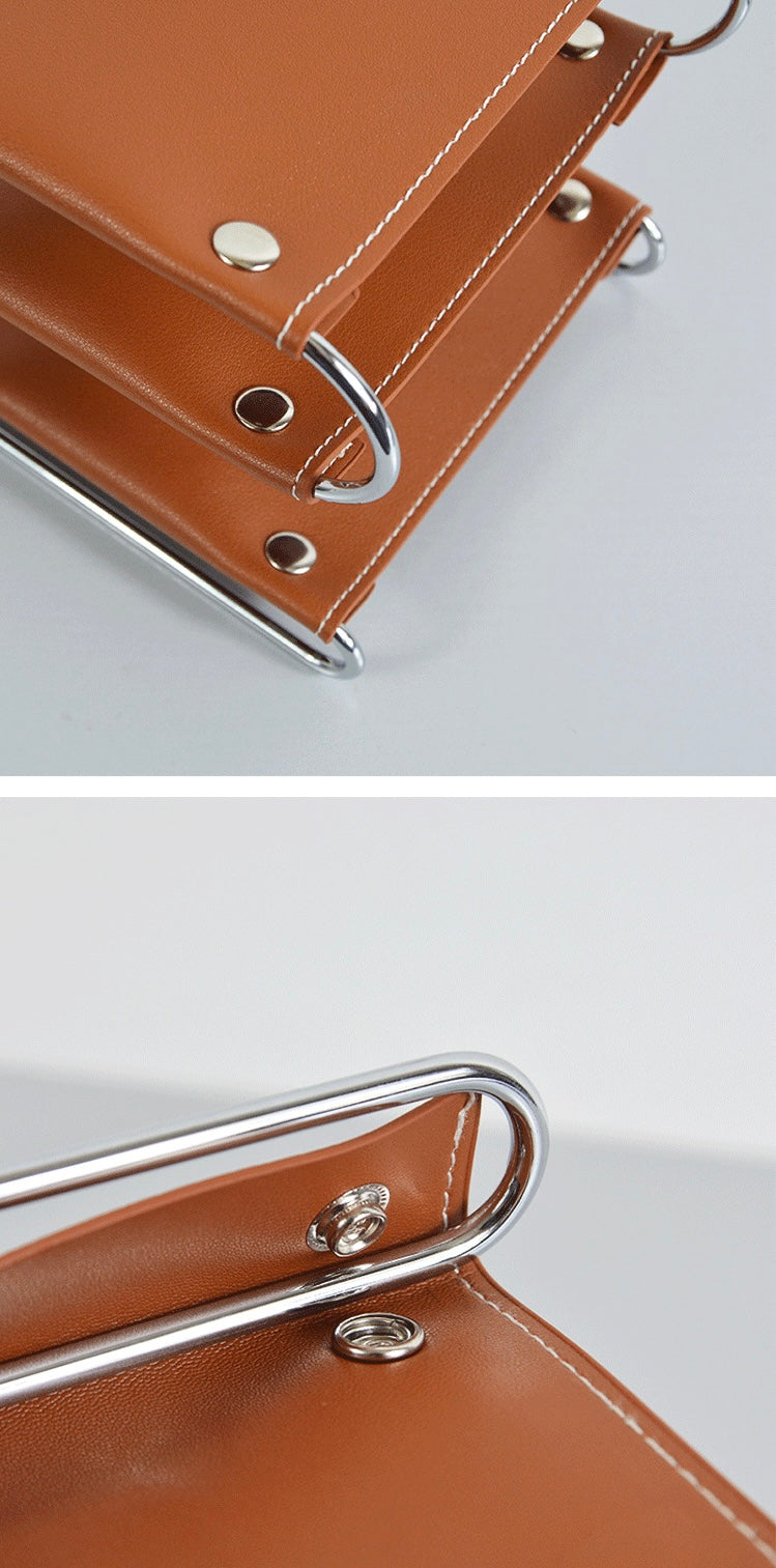 Modular Leather Desk Organiser – Triple Tier Berriscent