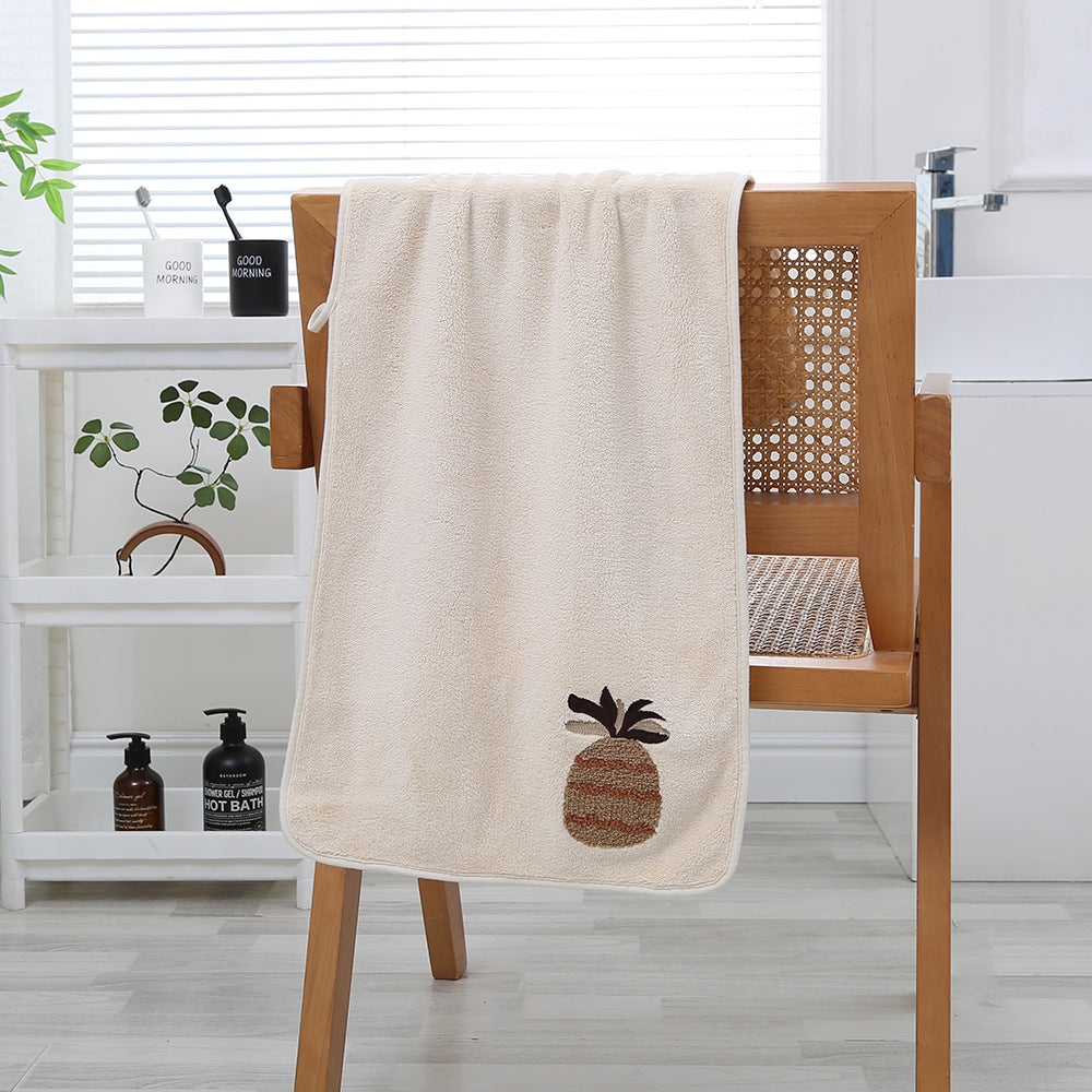 Soft Orchard Coral Fleece Towels Berriscent