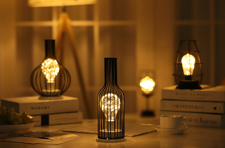 Industrial Glow Cage Lamp Collection