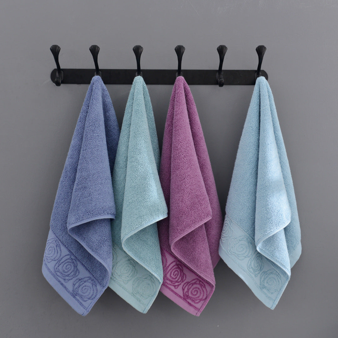 Floral Spiral Cotton Hand Towel Berriscent