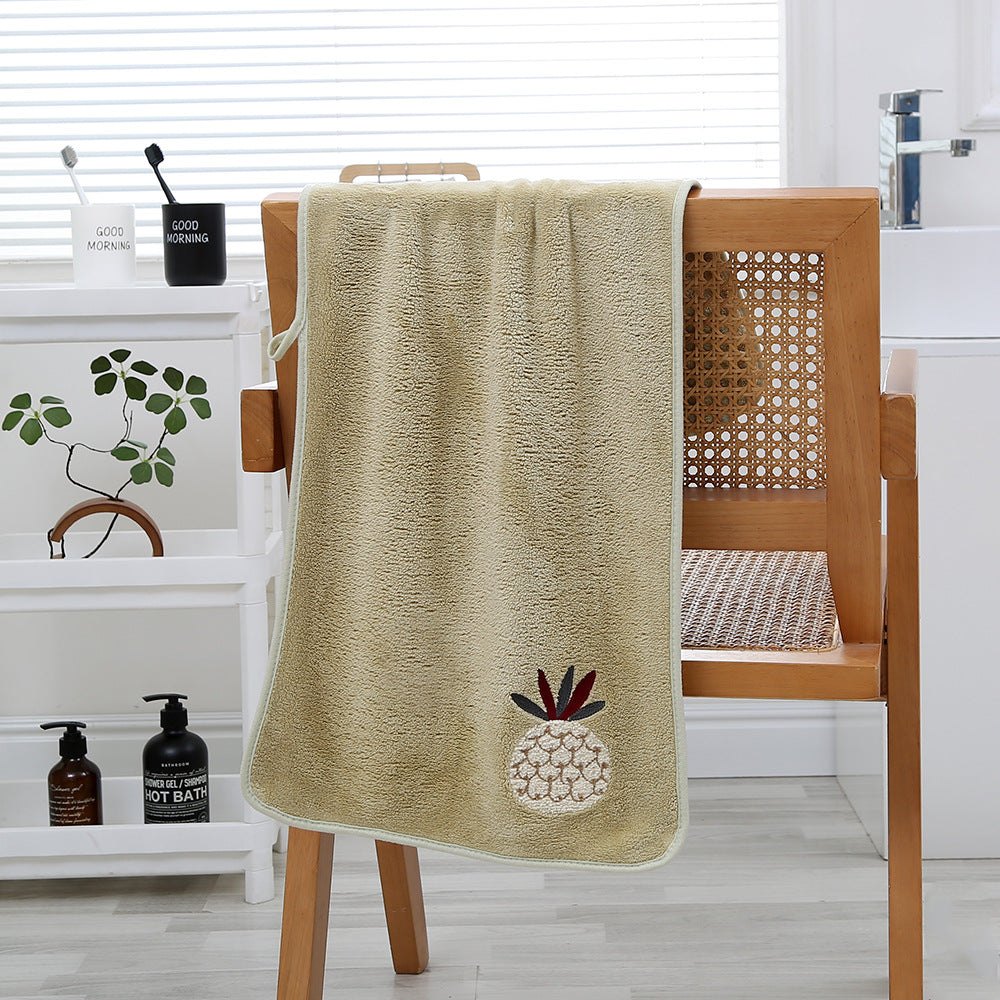 Soft Orchard Coral Fleece Towels Berriscent