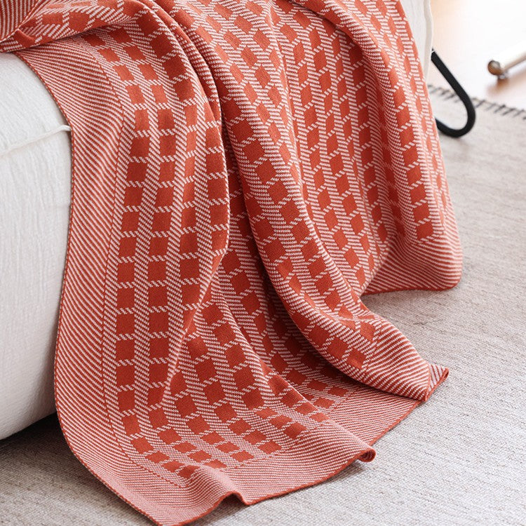 Pure Cotton Woven Throw Berriscent