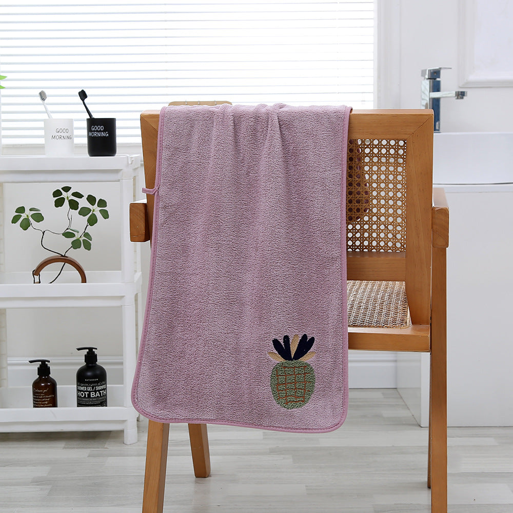 Soft Orchard Coral Fleece Towels Berriscent