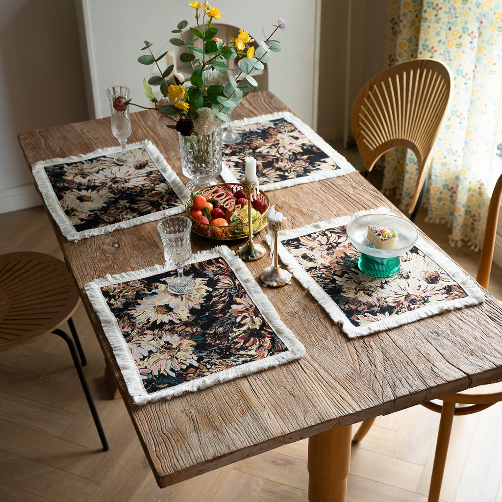 Nocturne Bloom Placemat – 30×45 cm Berriscent