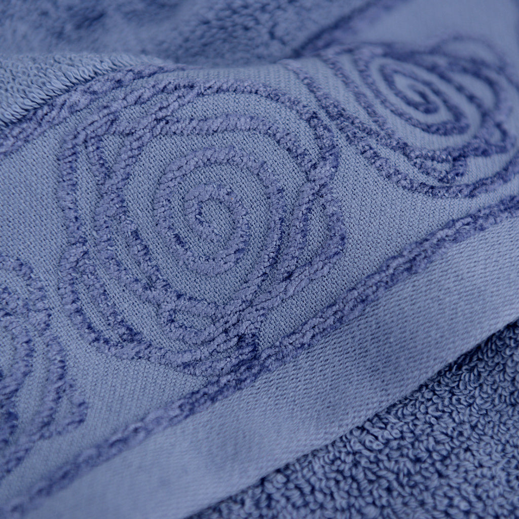 Floral Spiral Cotton Hand Towel Berriscent
