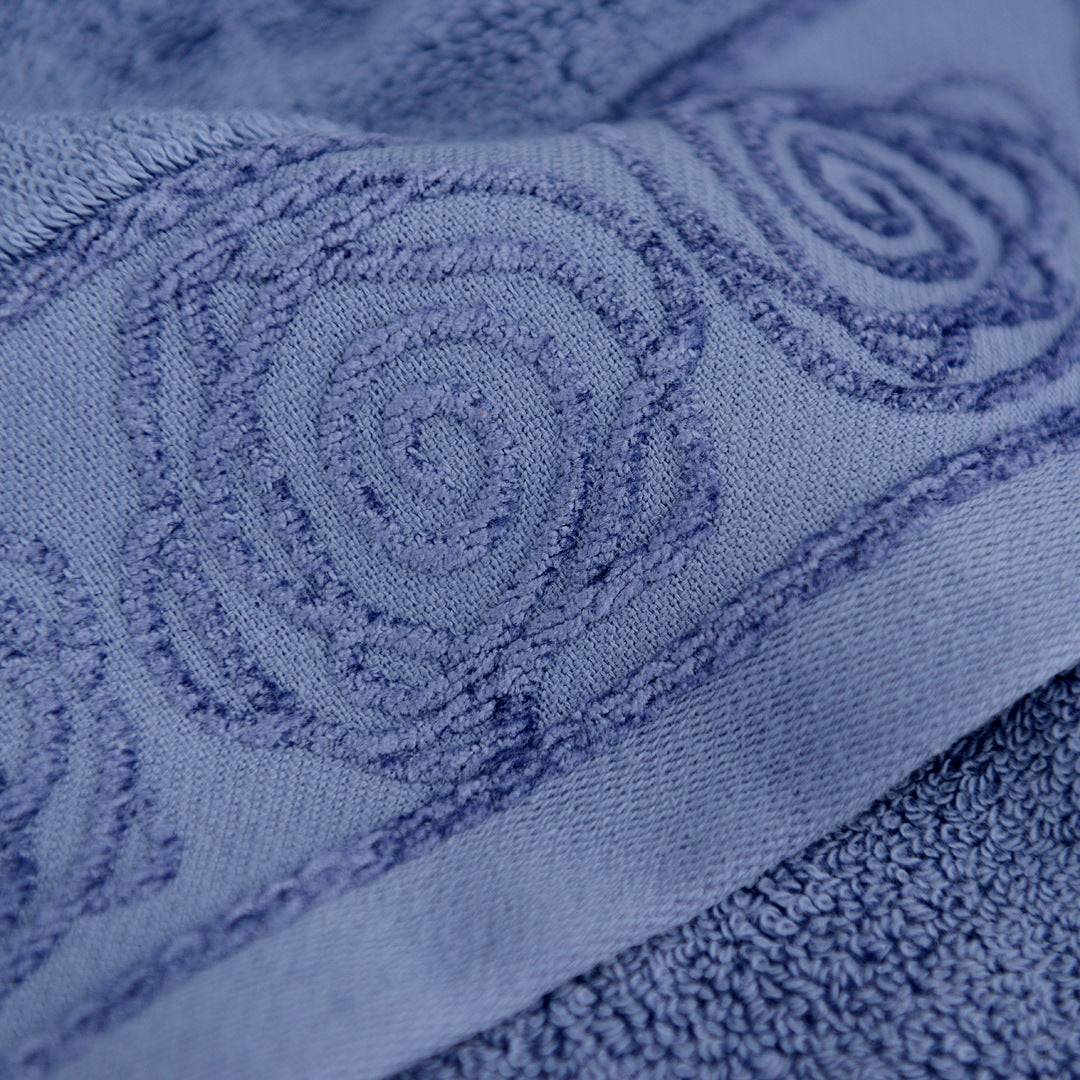 Floral Spiral Cotton Hand Towel Berriscent