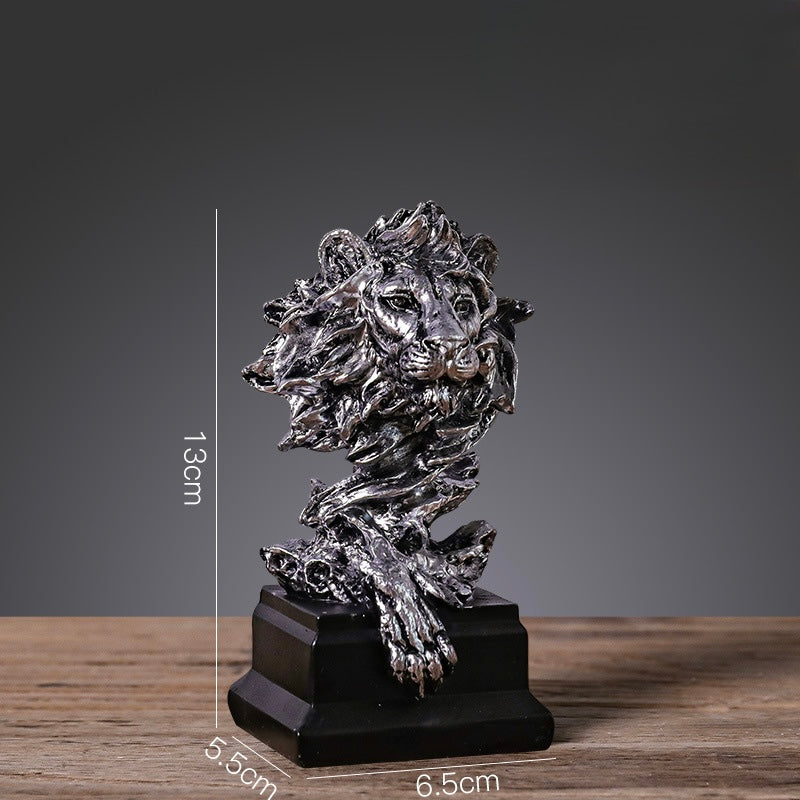 Sovereign Lion Bust – Decorative Sculpture