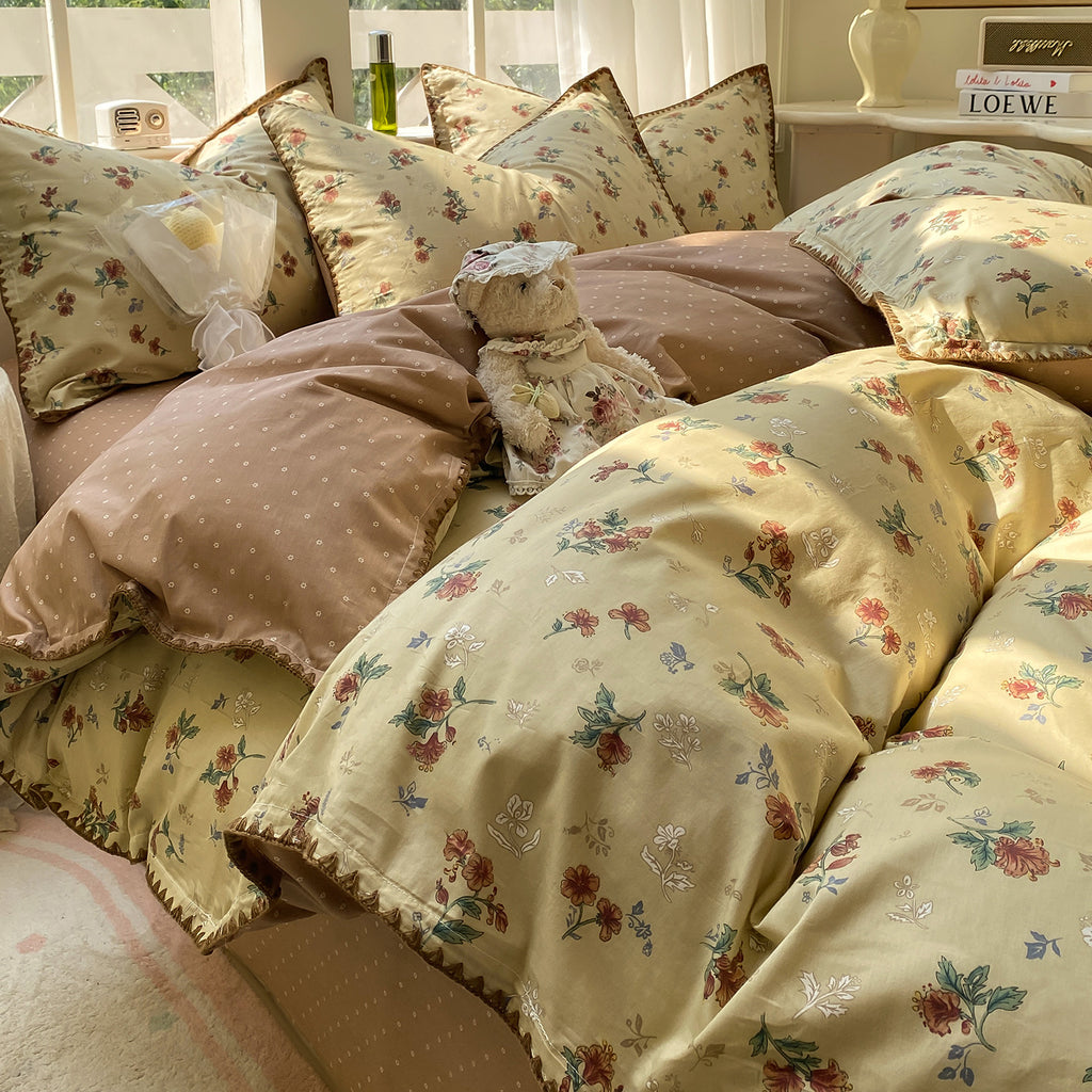 Playful Countryside Bedding Set (4-Piece Pure Cotton Set) Berriscent