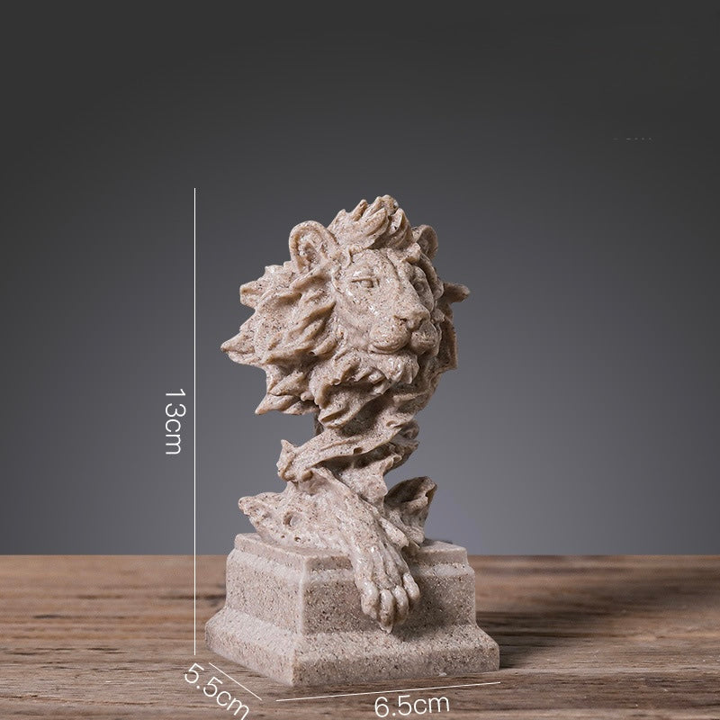 Sovereign Lion Bust – Decorative Sculpture
