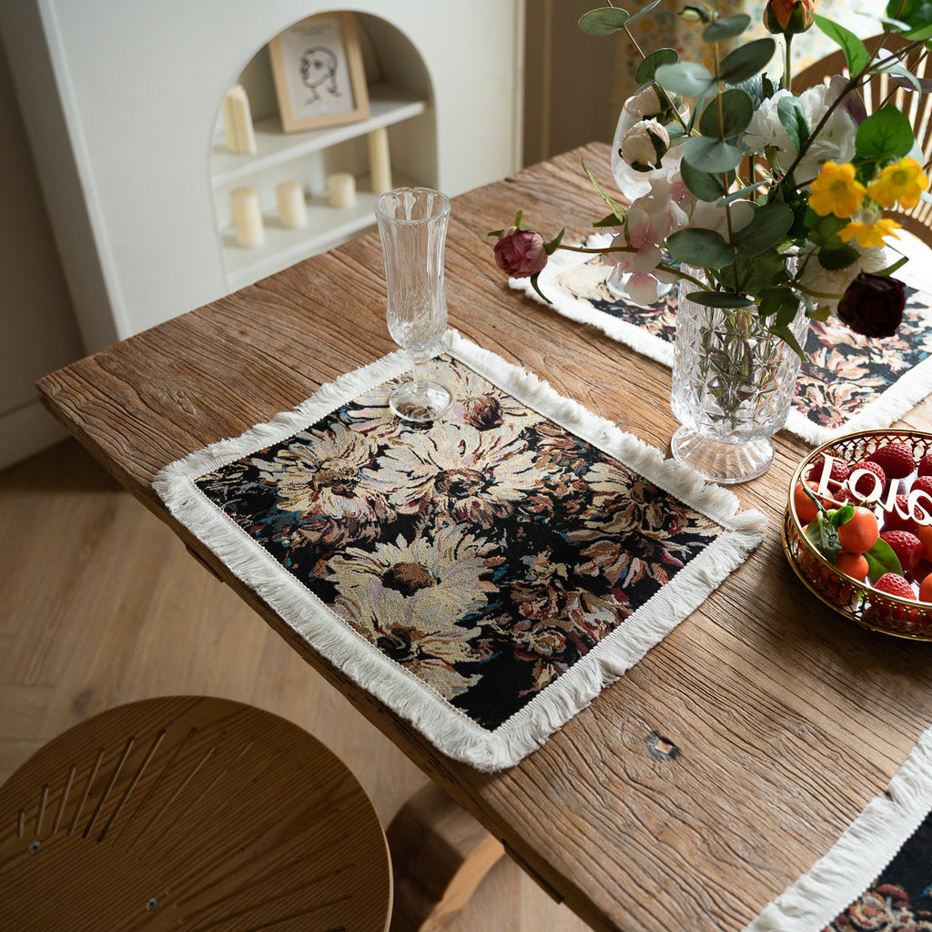 Nocturne Bloom Placemat – 30×45 cm Berriscent