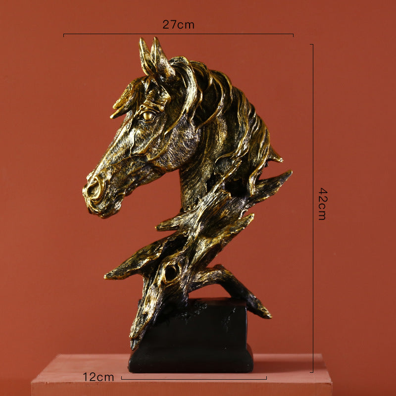 Ethereal Stallion Bust – Decorative Sculpture