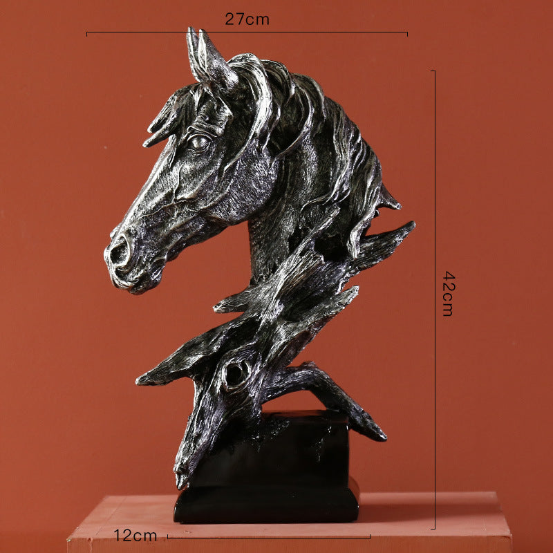 Ethereal Stallion Bust – Decorative Sculpture