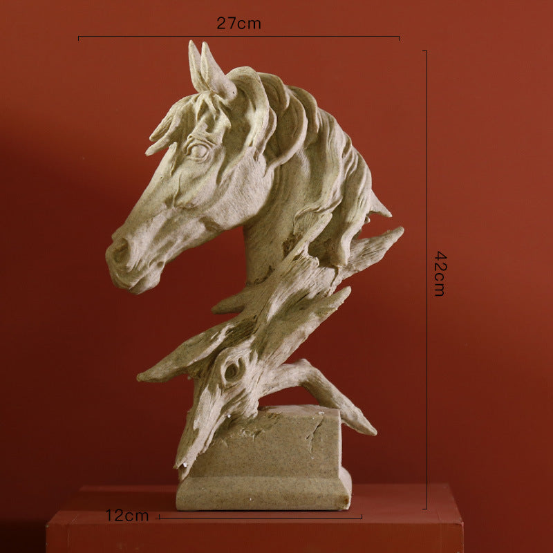 Ethereal Stallion Bust – Decorative Sculpture