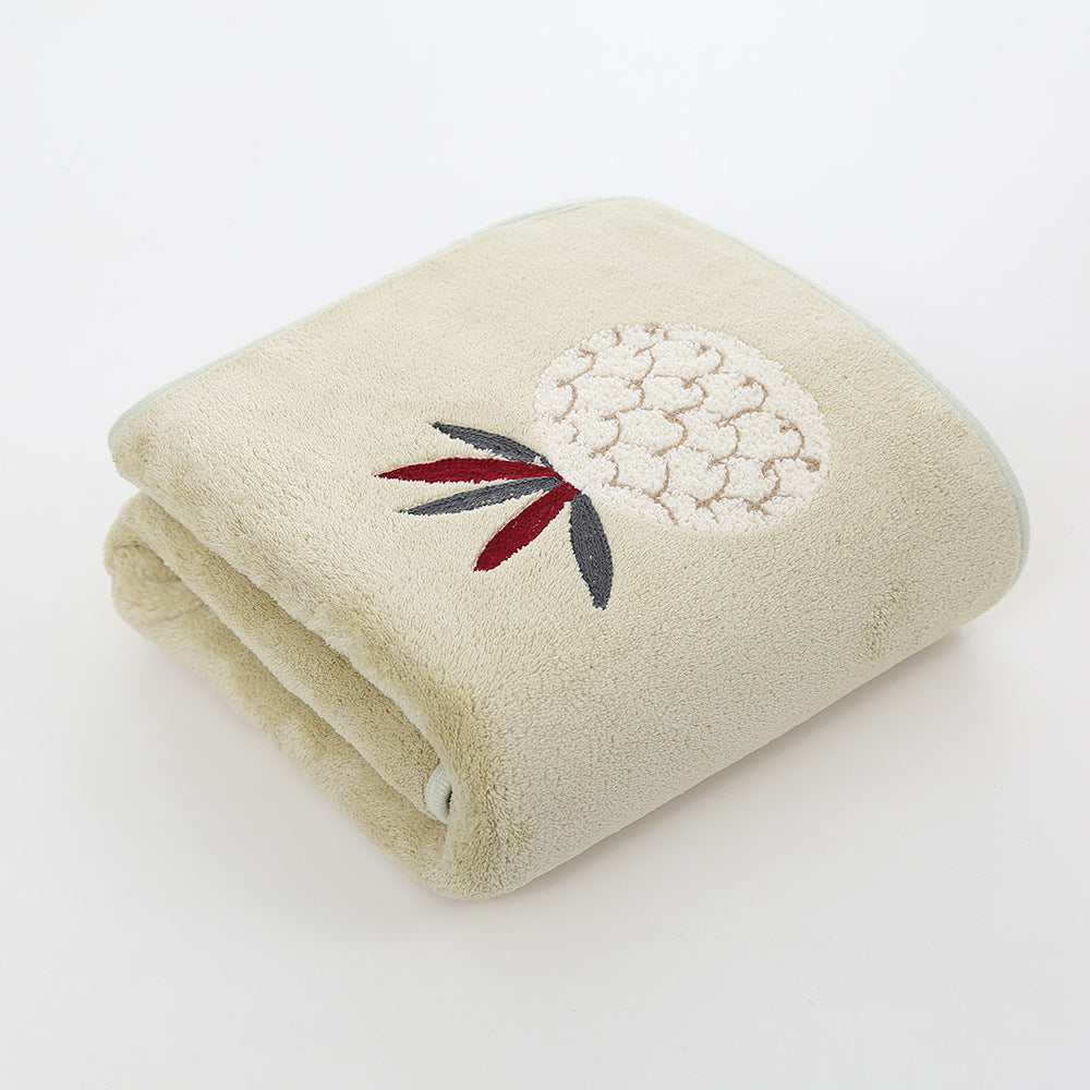 Soft Orchard Coral Fleece Towels Berriscent