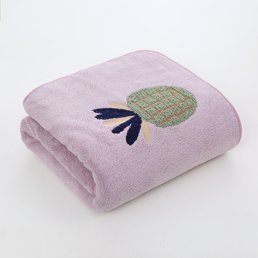 Soft Orchard Coral Fleece Towels Berriscent