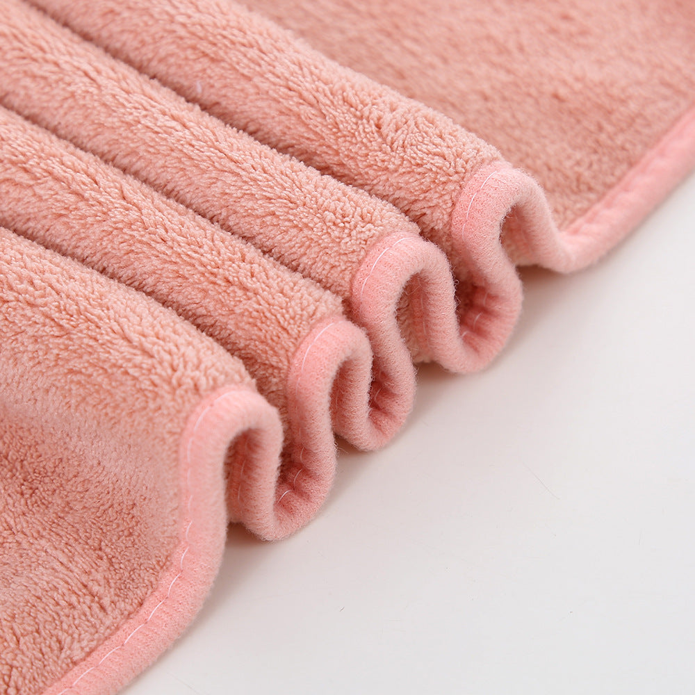 Soft Orchard Coral Fleece Towels Berriscent