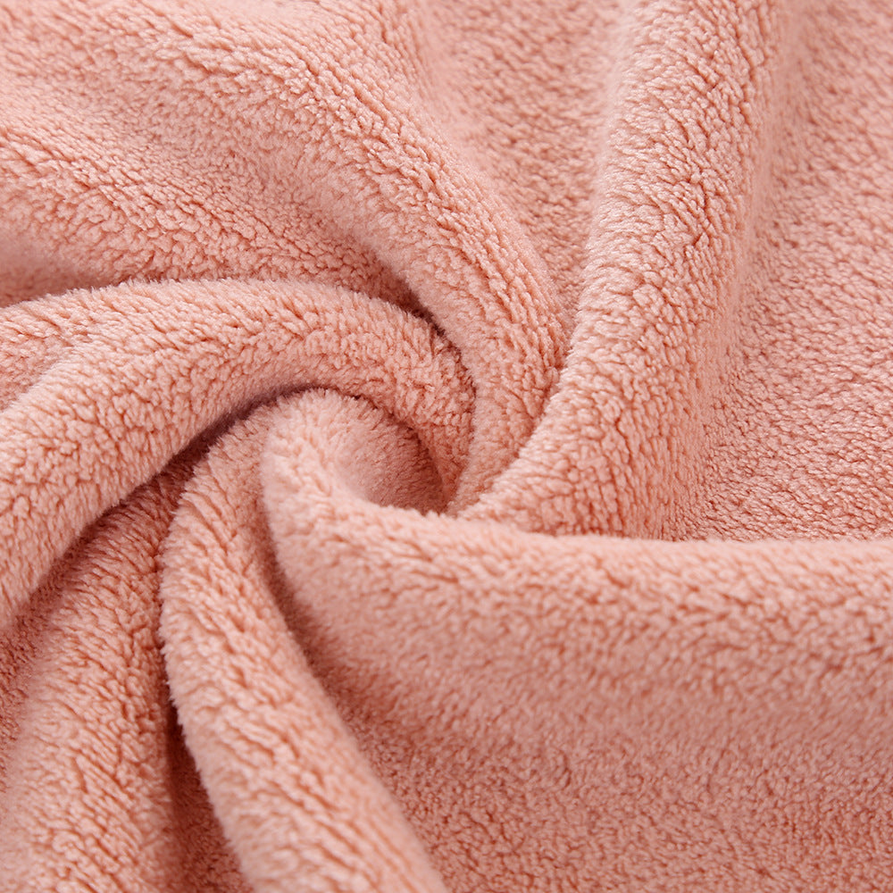 Soft Orchard Coral Fleece Towels Berriscent