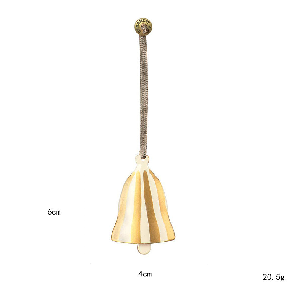 Golden & Ivory Christmas Ornament Set – 6-Piece Collection