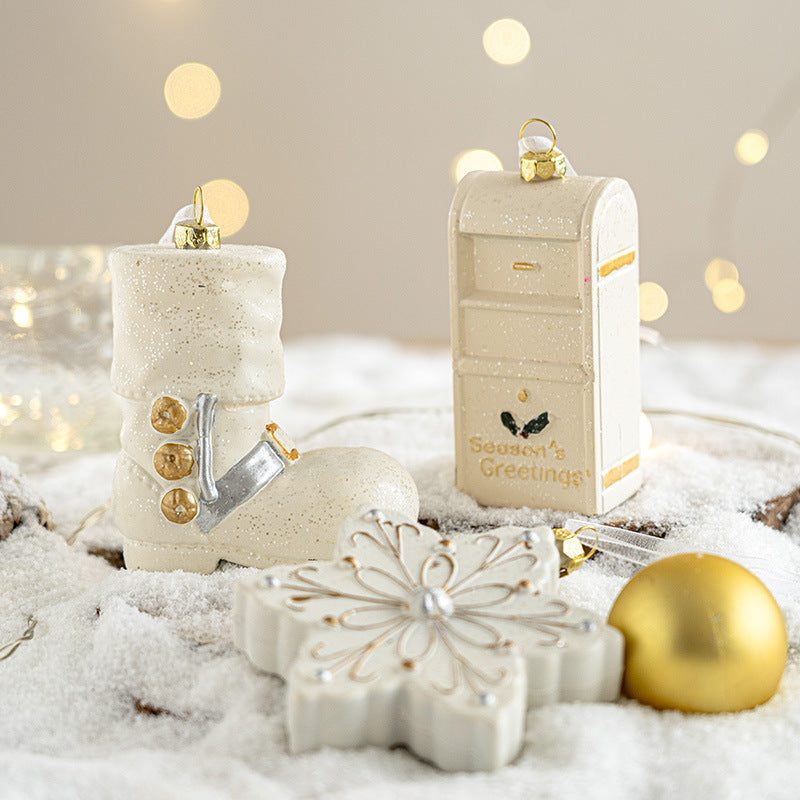 Glittering Noel Hanging Ornaments 