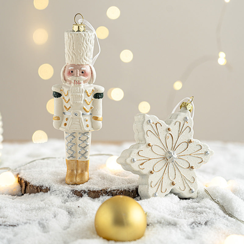 Glittering Noel Hanging Ornaments 