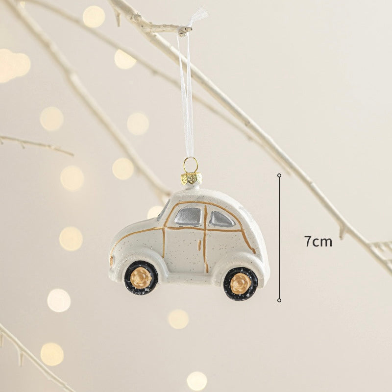 Glittering Noel Hanging Ornaments car
