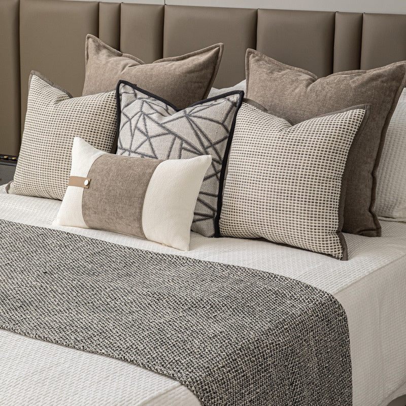 Berriscent Atelier Graphite Textile Collection styled on a modern neutral bedroom.
