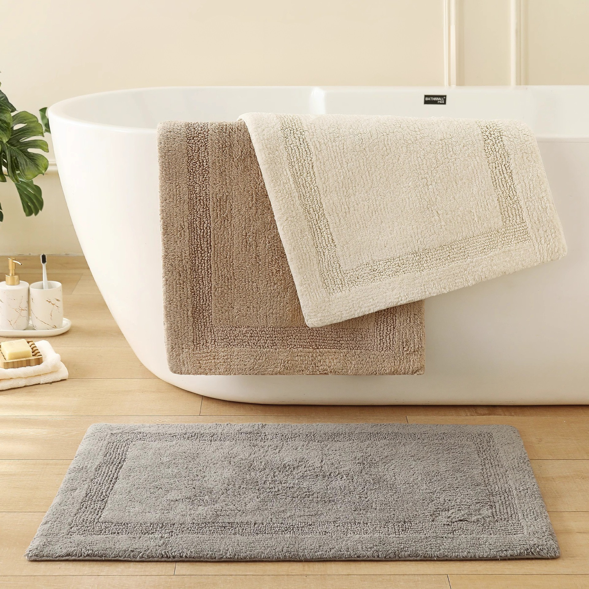 The Cosy Cotton Bath Mat Berriscent